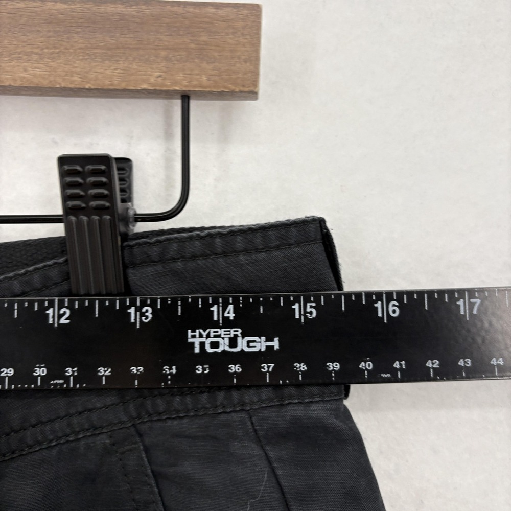 Anthropologie Aviator Cargo Pants Womens 2 Black Linen Blend Utility Taper Camp - Picture 7 of 15